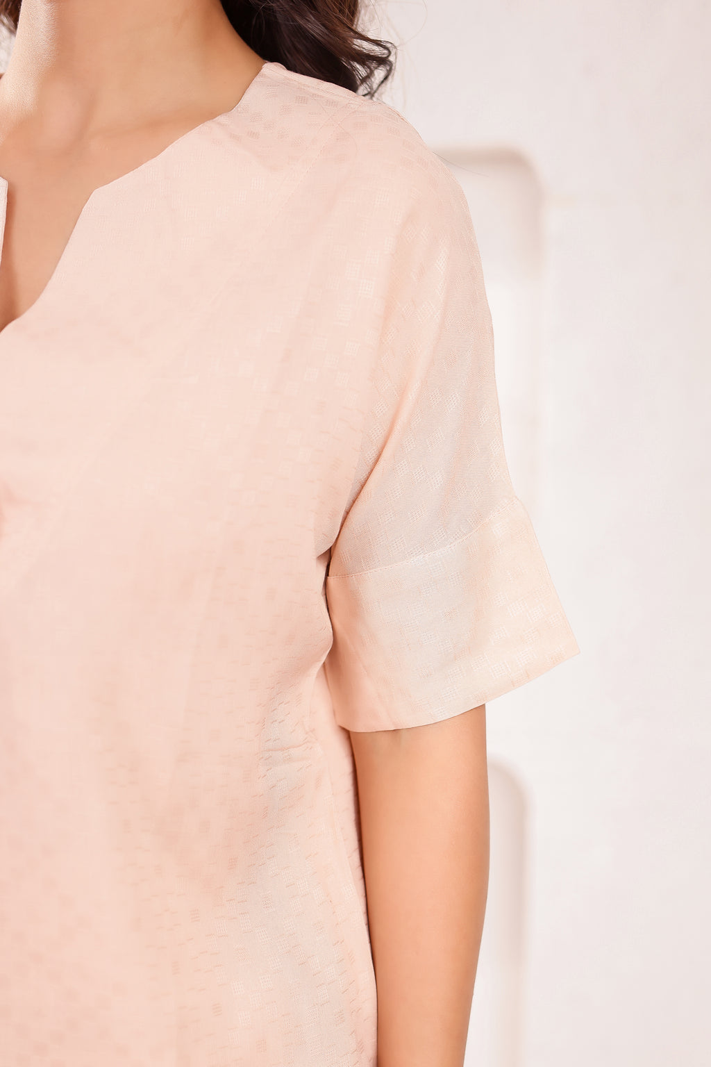 Designer V-Neck Side Cut Co-ord Set