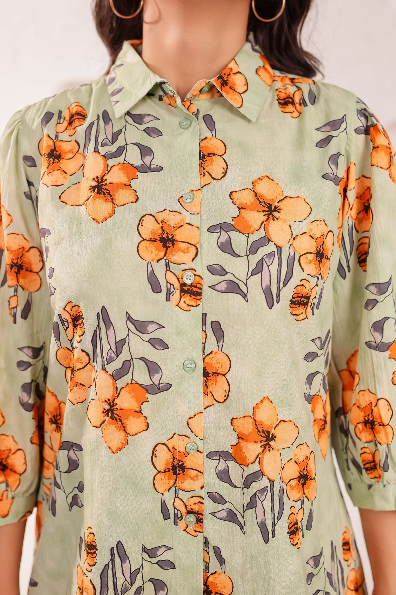 A-Line Floral Printed Co-ord Set