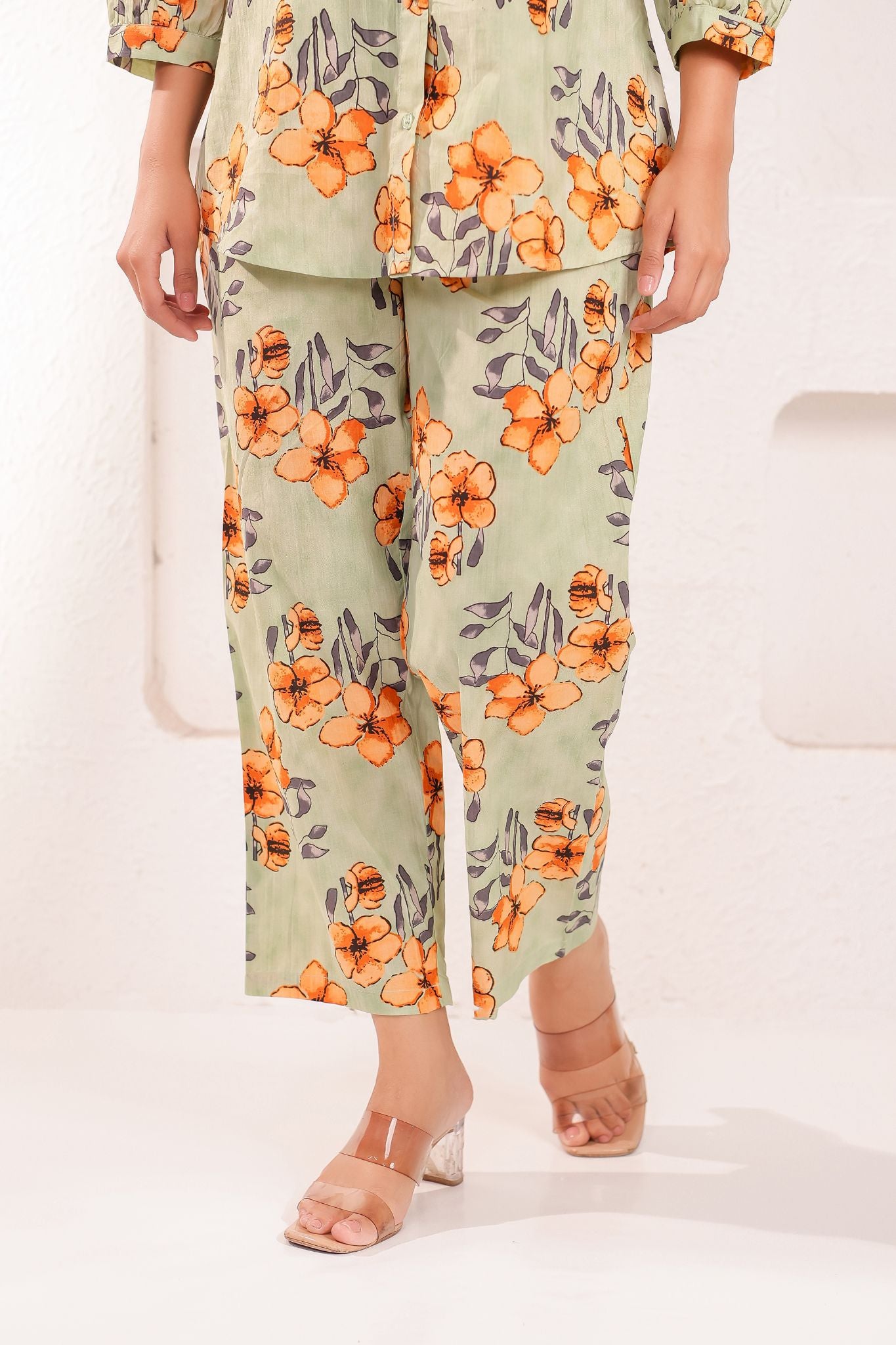 A-Line Floral Printed Co-ord Set