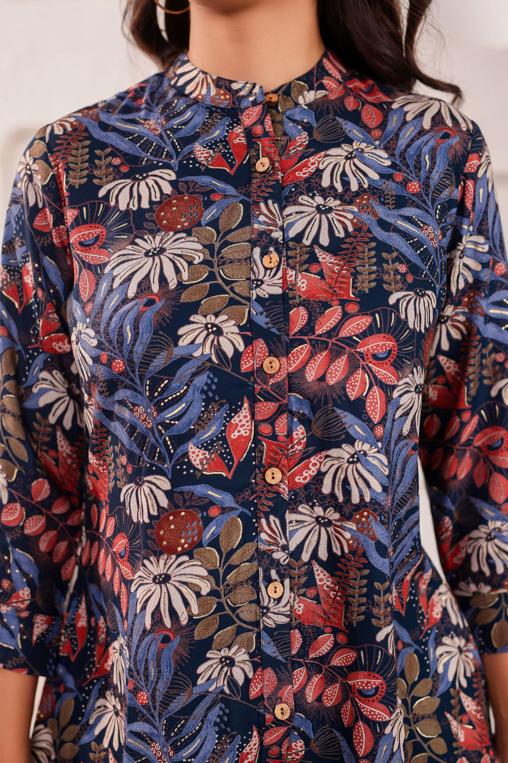 Elegant A-Line Floral Desinged Co-ord Set