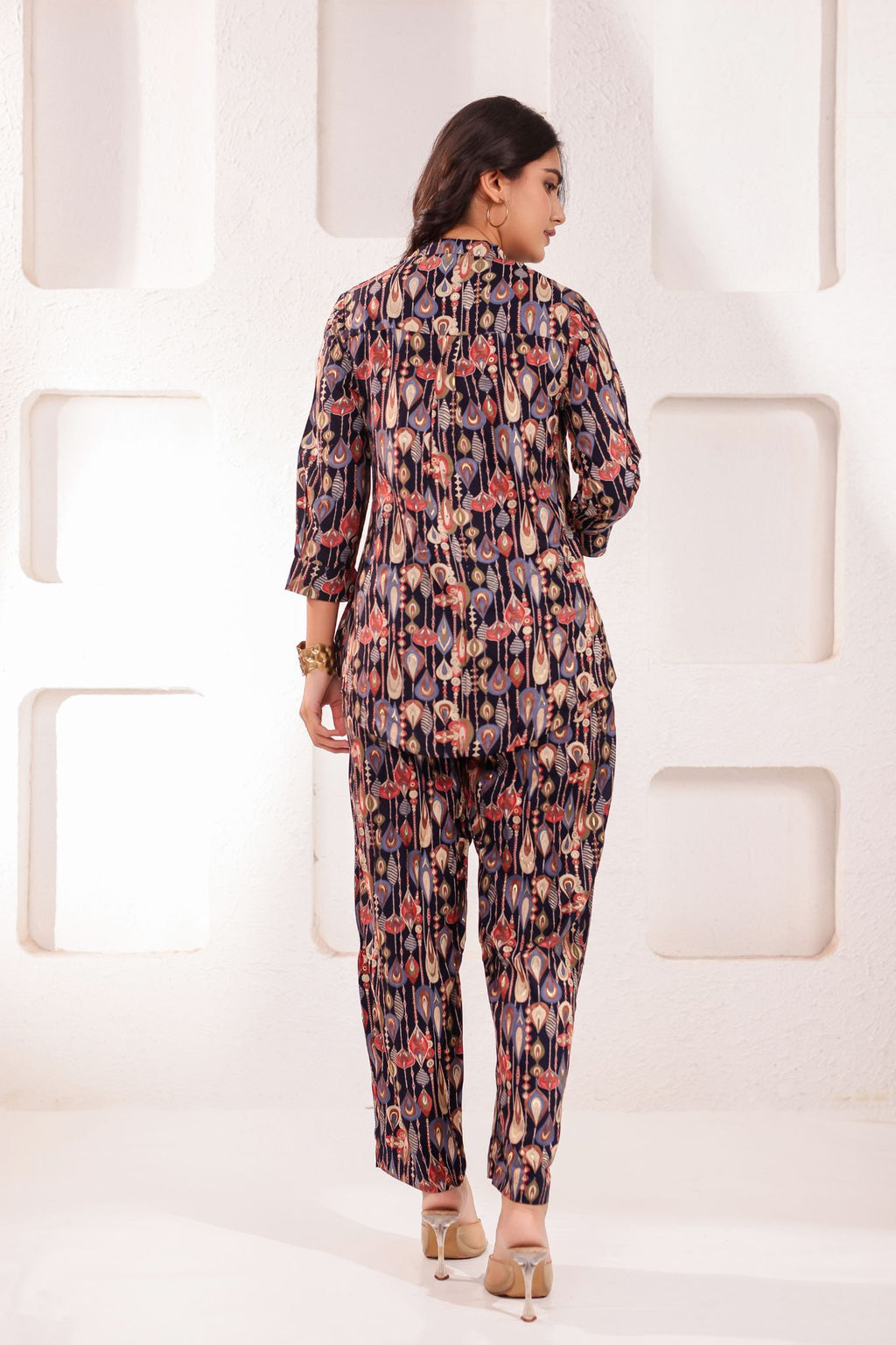 Elegant A-Line Floral Desinged Co-ord Set