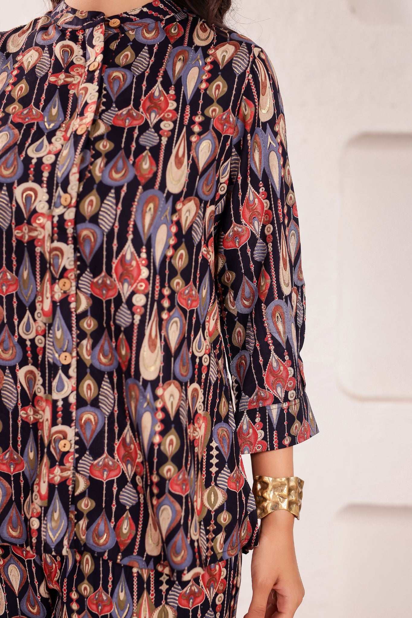 Elegant A-Line Floral Desinged Co-ord Set