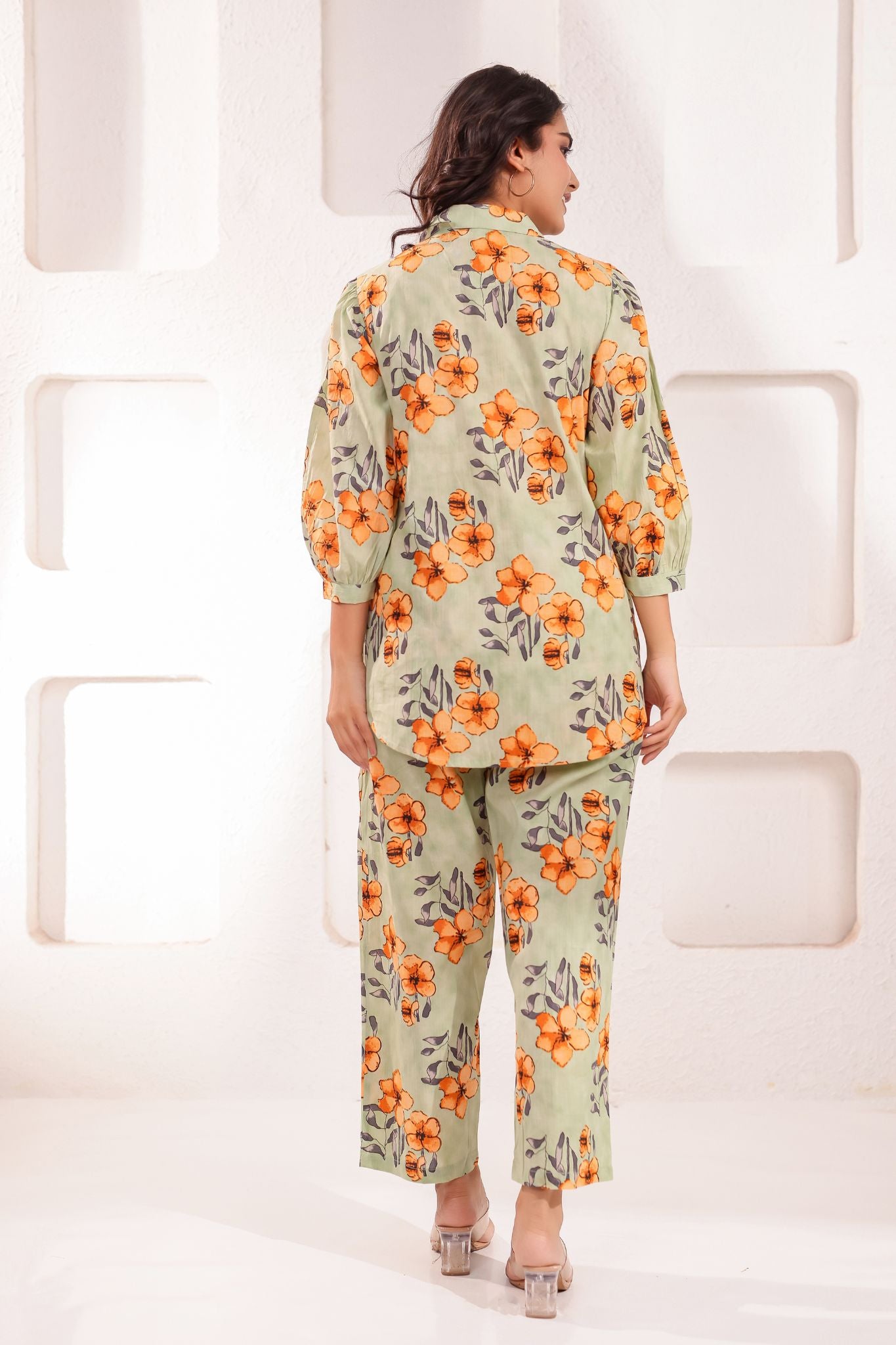 A-Line Floral Printed Co-ord Set