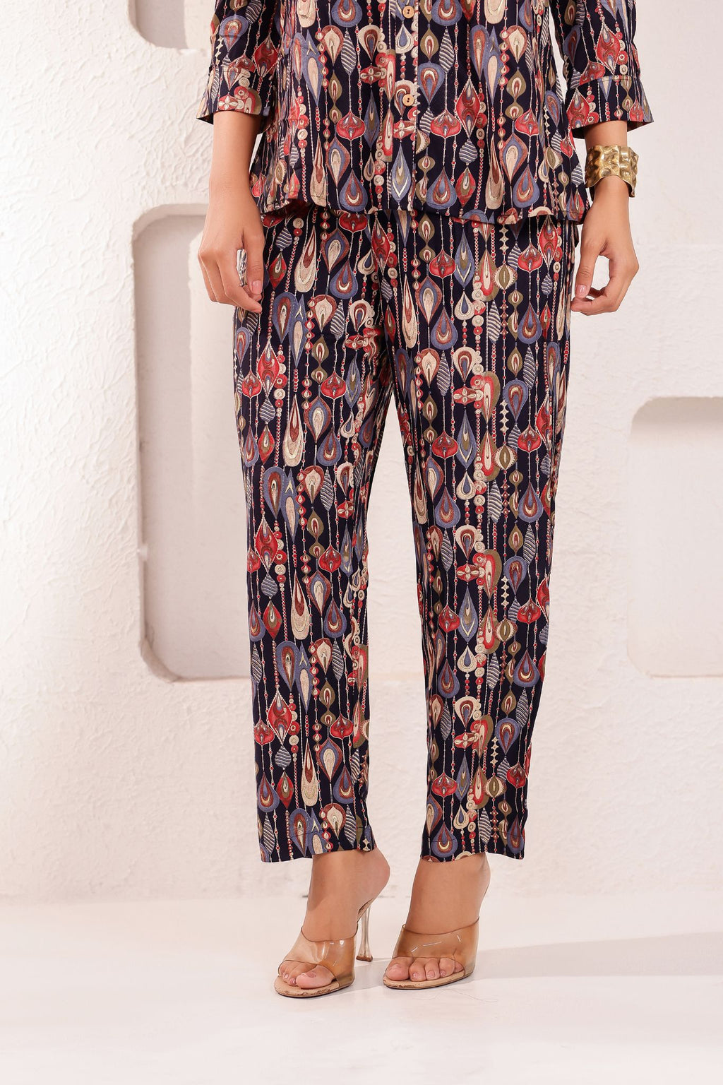 Elegant A-Line Floral Desinged Co-ord Set