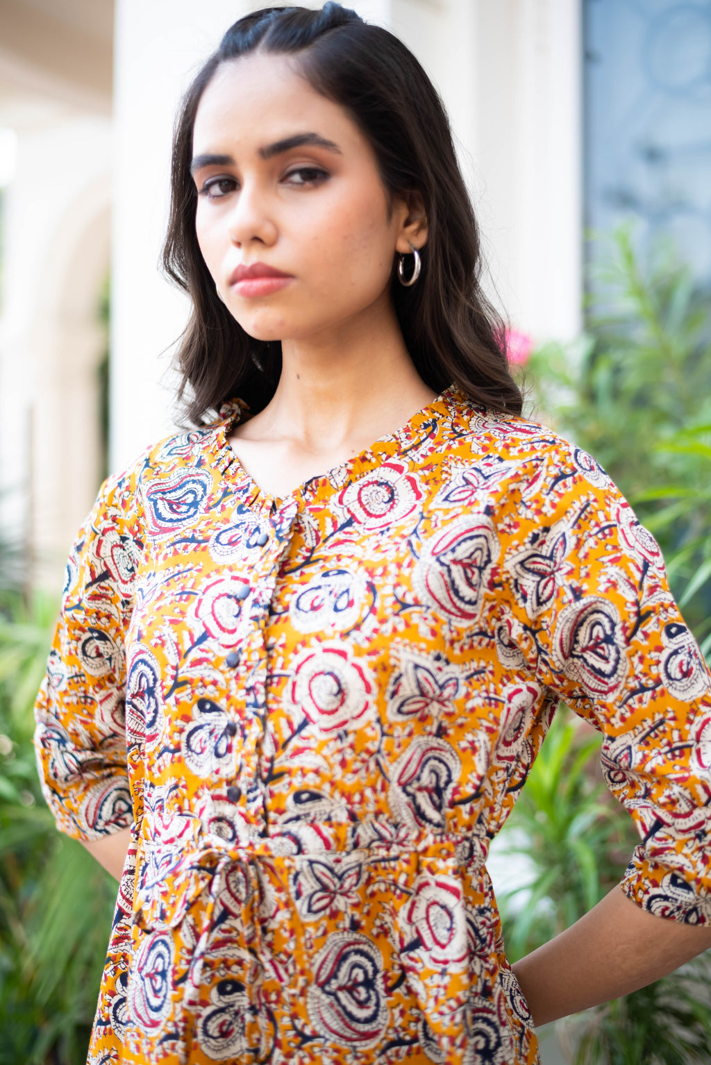 Boho Bloom Printed Short Dress
