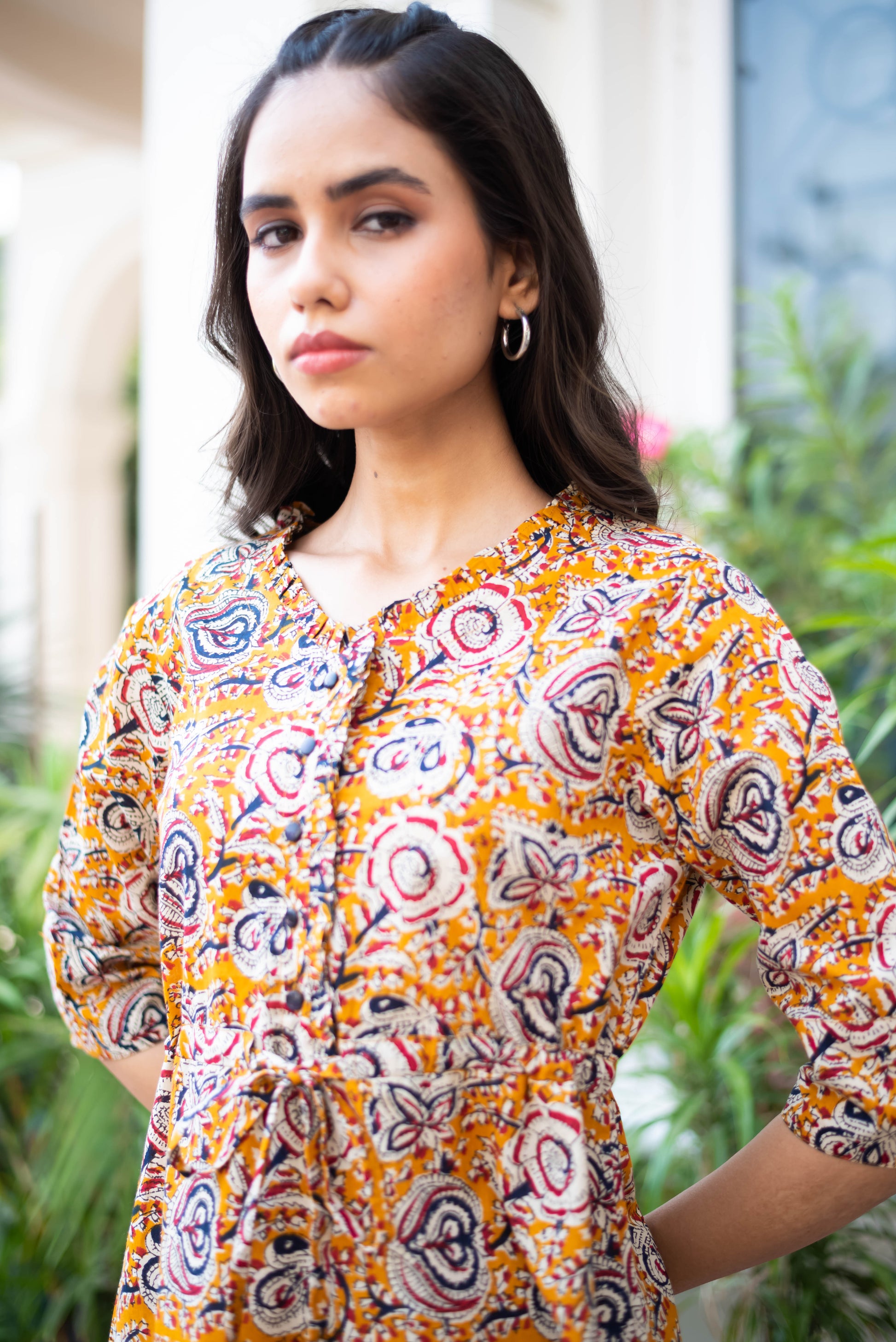 Boho Bloom Printed Short Dress
