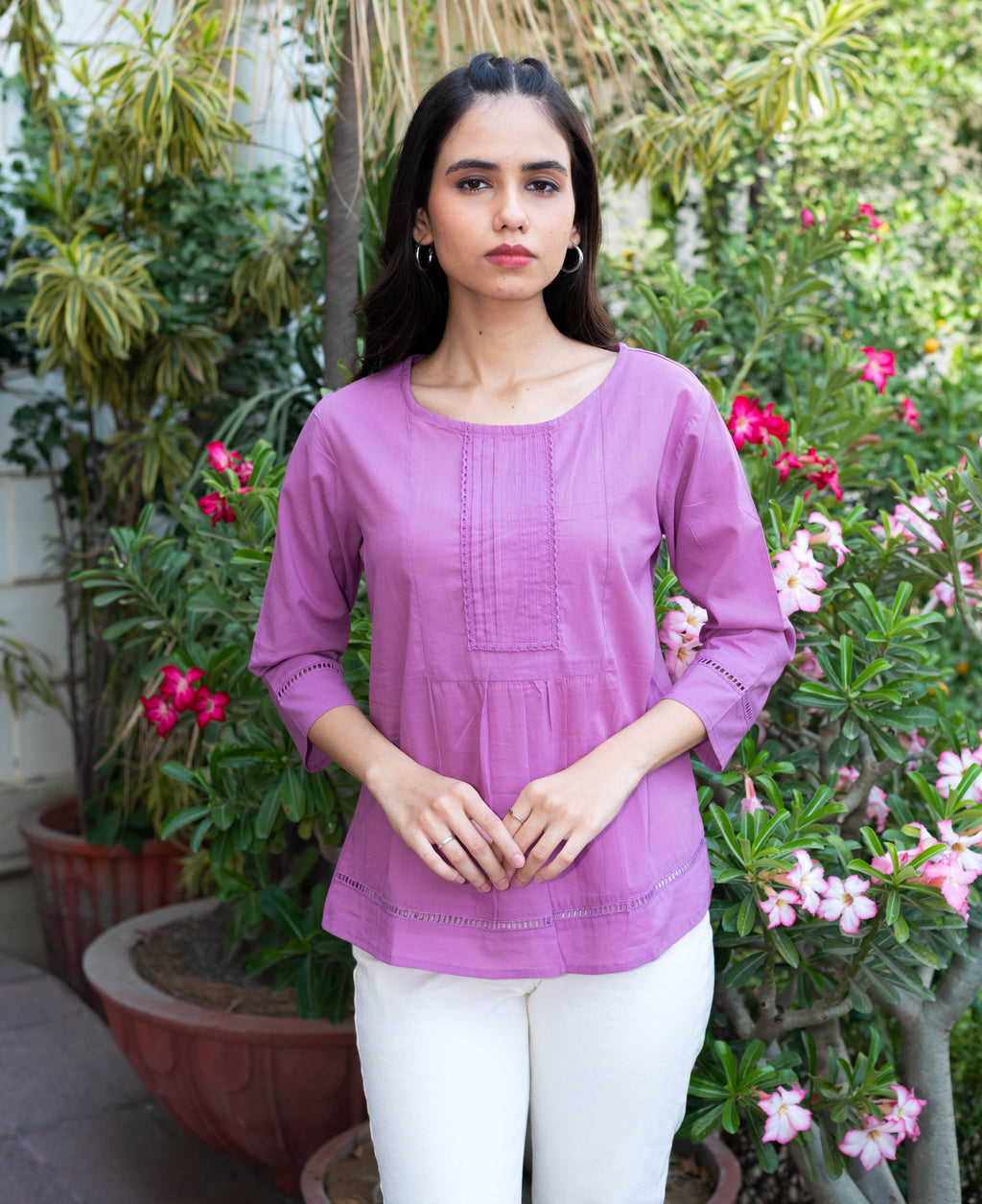 Lavender Grace Cotton Top
