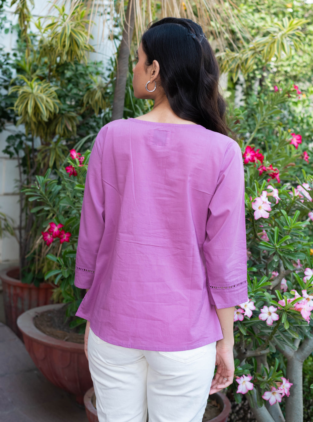 Lavender Grace Cotton Top
